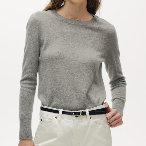 J. Crew Sweaters - J.Crew 100% Cashmere Gray Crewneck Sweater Size M